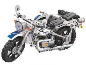 Motorbike in white/blue