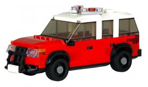 Battalion Chief's SUV red/white