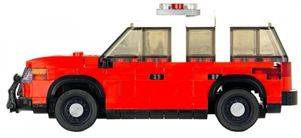 Battalion Chief's SUV red/white