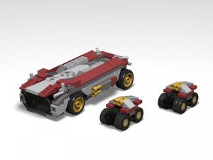 Main Base Mars - Rover with troop transporter