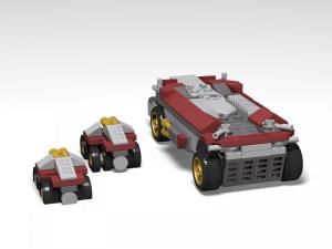 Main Base Mars - Rover with troop transporter