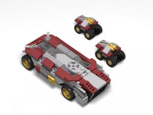 Main Base Mars - Rover with troop transporter
