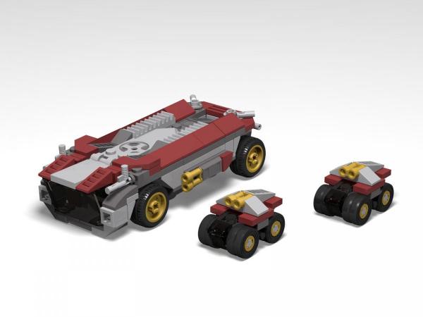 Main Base Mars - Rover with troop transporter