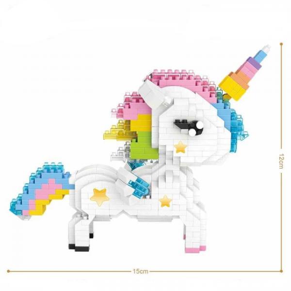 Regenbogen Einhorn (diamond blocks)