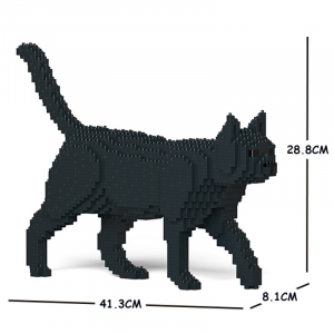 Cat black + walking