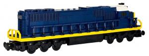 Locomotive EMD SD50, blue