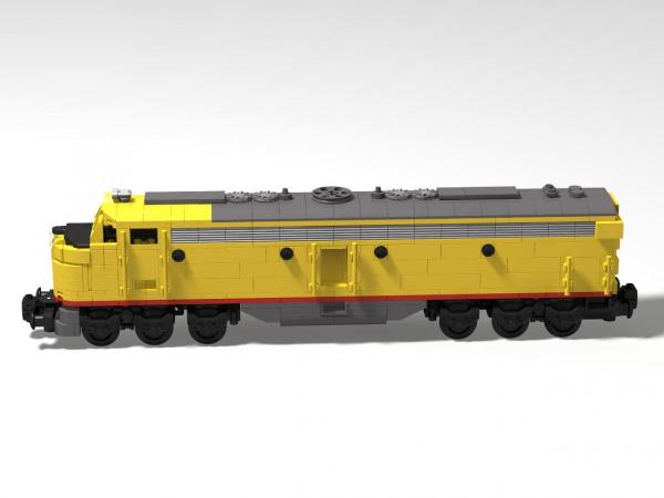 Lokomotive EMD E8 Gelb