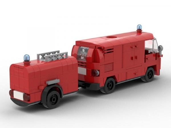 Feuerwehr Bus mit Pumpe