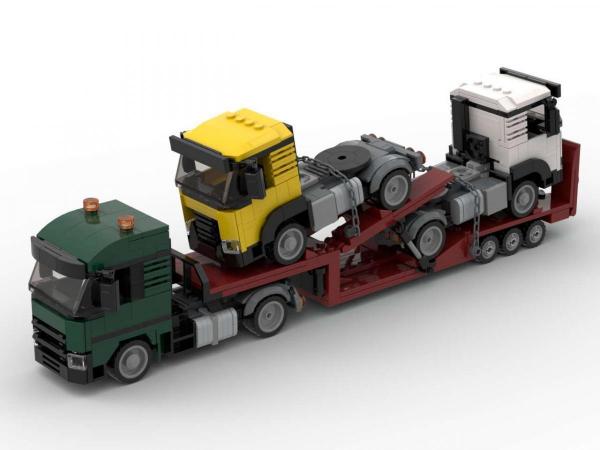 Lkw mit zwei Zugmaschinen