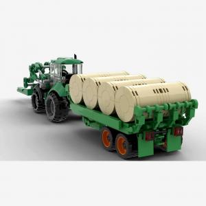 Traktor mit Heuanhänger