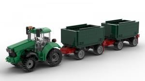 Tractor with two Trailers 