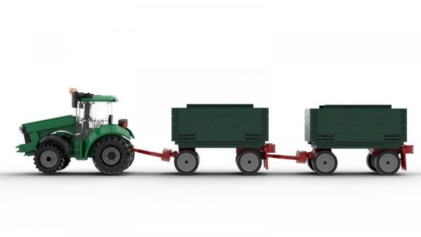 Tractor with two Trailers 