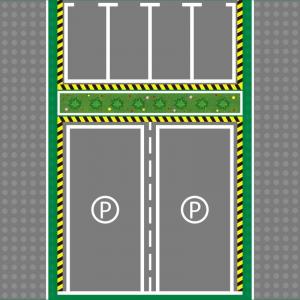 Grundplatte Straße 32x32, Parkplatz