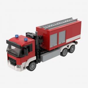 Fire brigade truck exchangeable loader 2in1 emergency vehicle