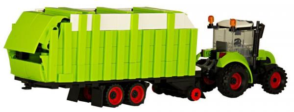 Tractor with multifunctional trailer