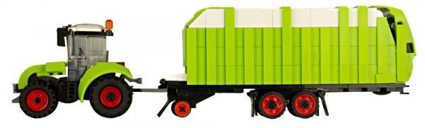 Tractor with multifunctional trailer