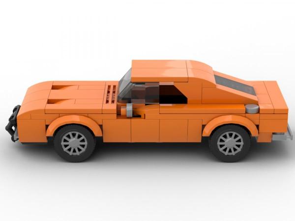 Small orange US Muscle Car