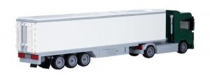 Truck Augsburg 2-axle with 3-axle suitcase dark green