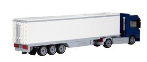 Truck Augsburg 2-axle with 3-axle suitcase dark blue