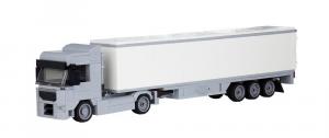 Truck Augsburg 2-axle with 3-axle suitcase light bluish grey