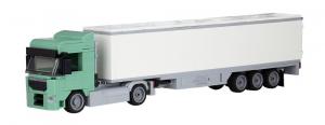 Truck Augsburg 2-axle with 3-axle suitcase sand green