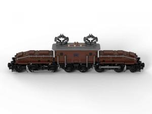 Legendäre Lokomotive: Krokodil in braun