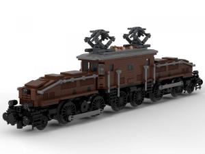 Legendäre Lokomotive: Krokodil in braun