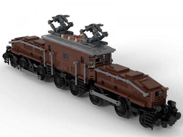 Legendary locomotive: Krokodil in brown