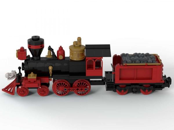 Classical Western Train locomotive with tender