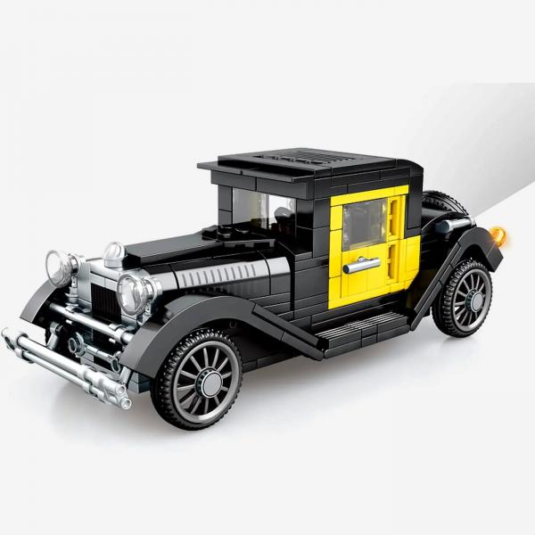 Oldtimer in black/yellow