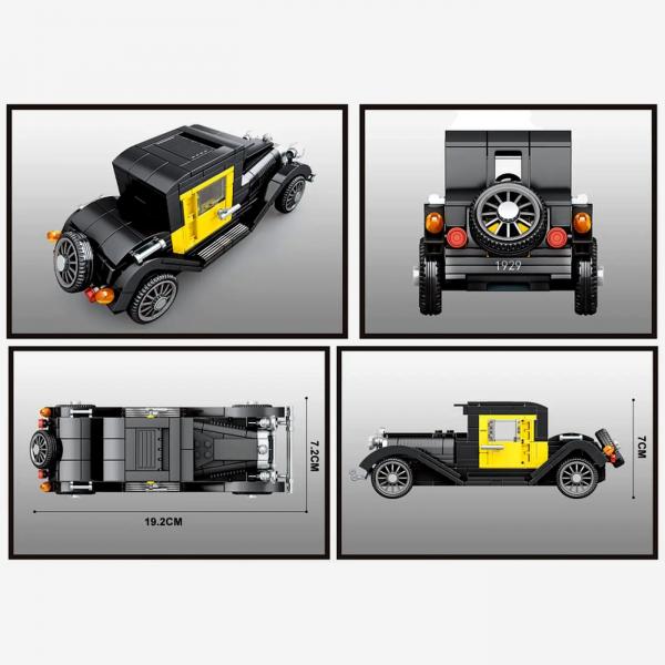 Oldtimer in black/yellow