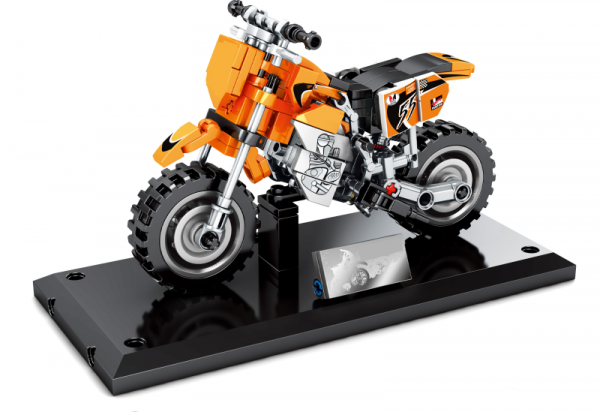 Motorrad in orange