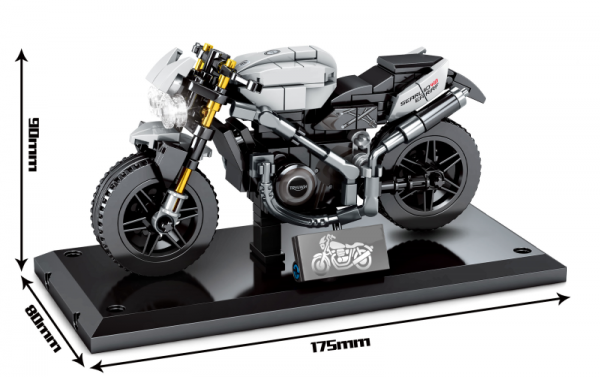 Motorrad in schwarz/grau