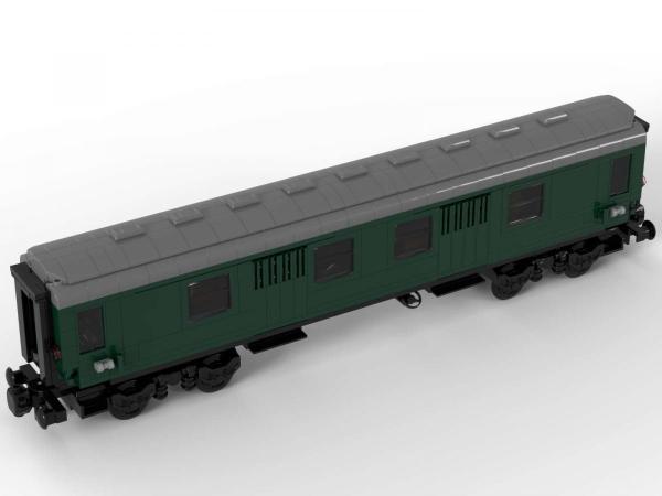 Zug Paketwagen dunkelgrün