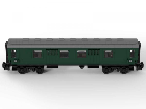 Zug Paketwagen dunkelgrün
