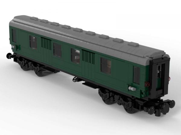 Train Parcel trolley dark green