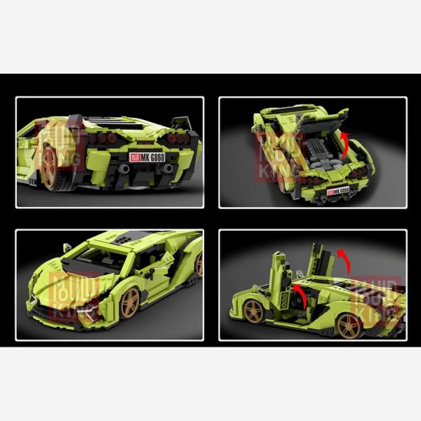 Supersportwagen hellgrün