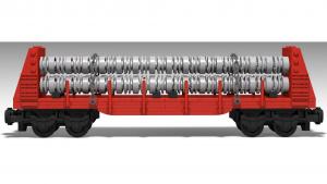 US Bulkheat Flatcar