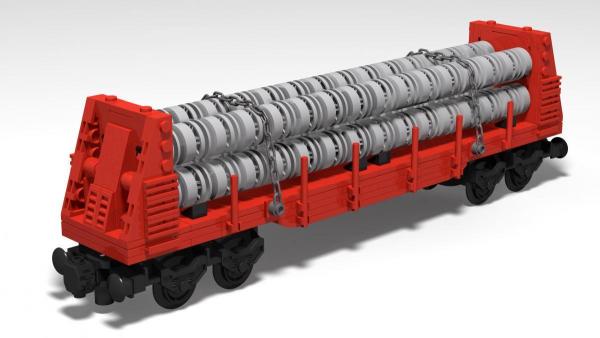 US Bulkheat Flatcar