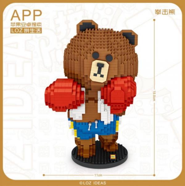 Boxing Bear (diamond blocks)