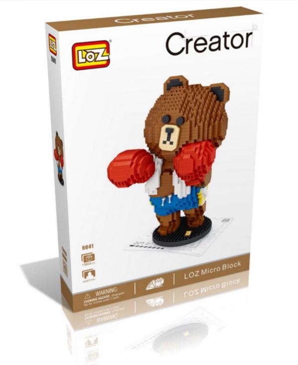 Boxing Bear (diamond blocks)