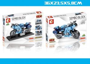 Motorrad in blau