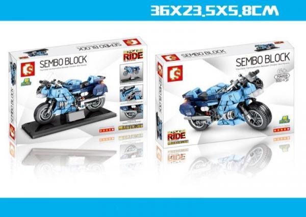 Motorrad in blau