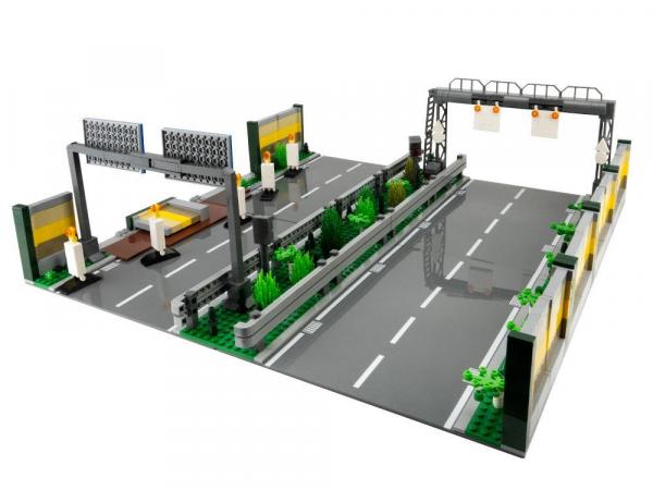 Autobahnabschnitt mit Baustelle