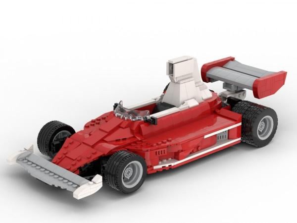 red Race Car 1975