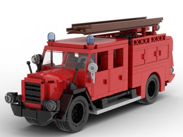 Klassischer Feuerwehr Einsatzwagen