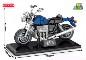 Motorrad in blau