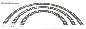 Track curved R72 16cm Track set, 32 pcs