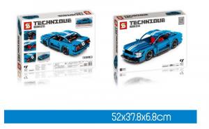 Rennwagen in blau