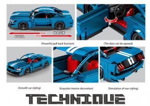 Rennwagen in blau